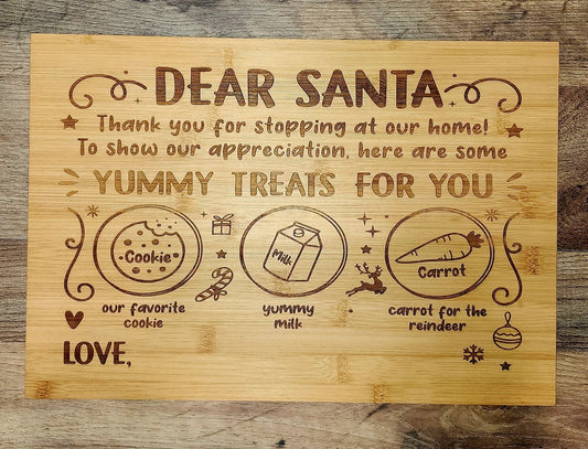 SANTA COOKIE BOARD FOR CHRISTMAS EVE